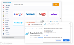 Popularlinksnewtab.com Hijacker