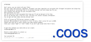Coos Ransomware