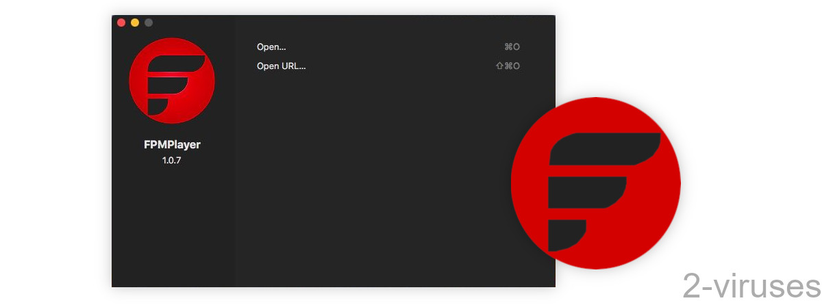 FPMPlayer has a black and red color scheme.