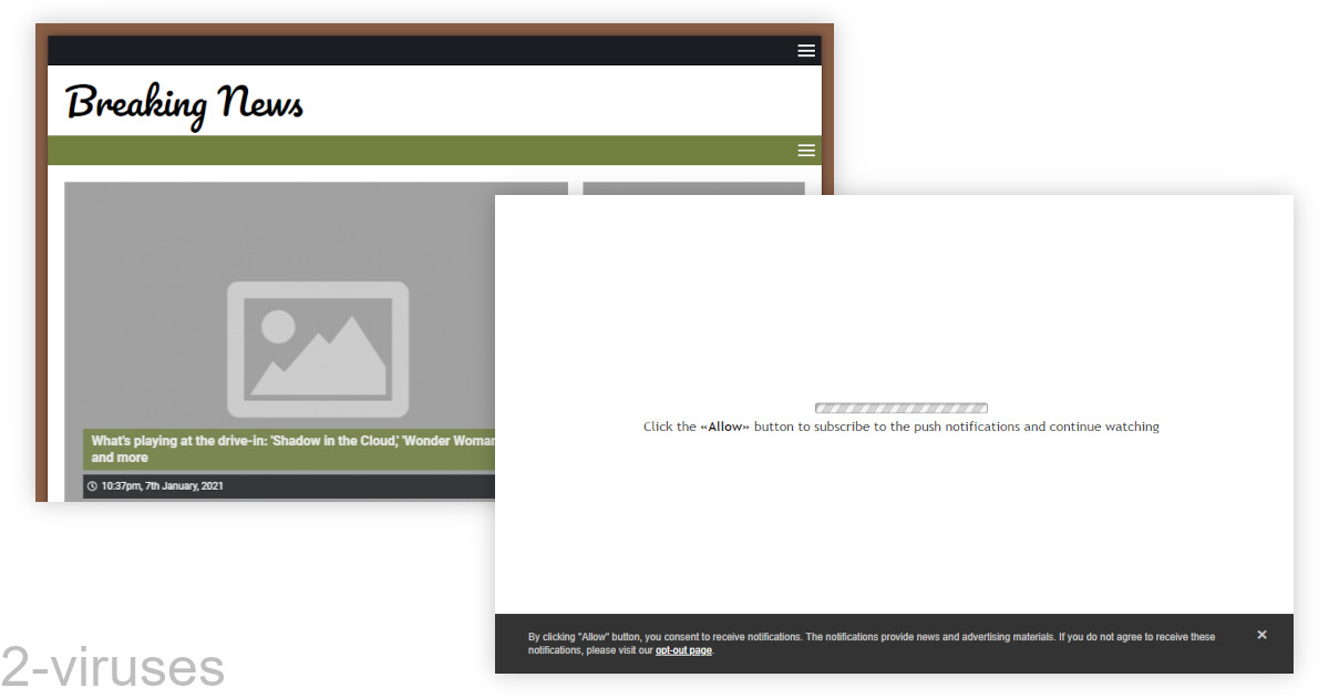 Myniceposts.com asks visitors to allow notifications.