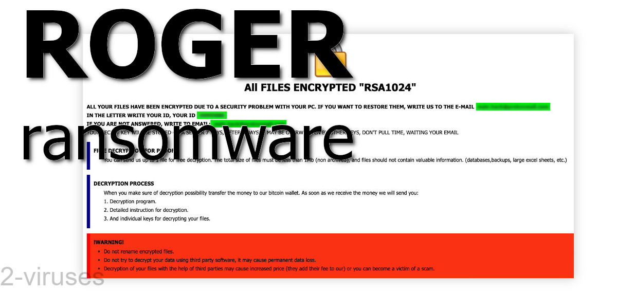 Roger ransomware's ransom note is similar to other phobos and dharma ransom notes.