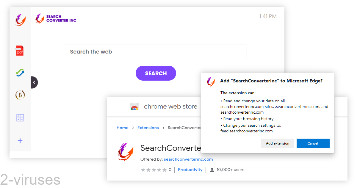 SearchConverterInc takes over the search egine.