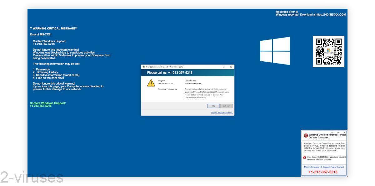 Another Warning-Critical-Message blue screen.