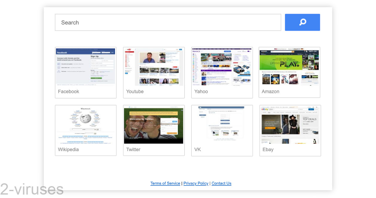 Bestmatchingg.com's front page has a few links to popular websites.