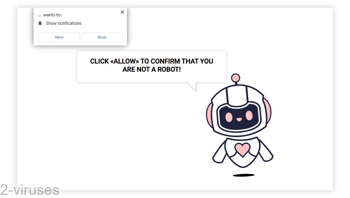 Captchatopsource.com's picture shows a little robot asking you to click "Allow".