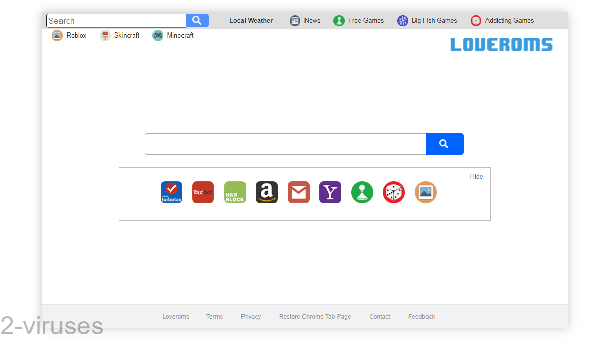 Loveroms.searchlrom.com touts "Loveroms", even though it doesn't link to it.