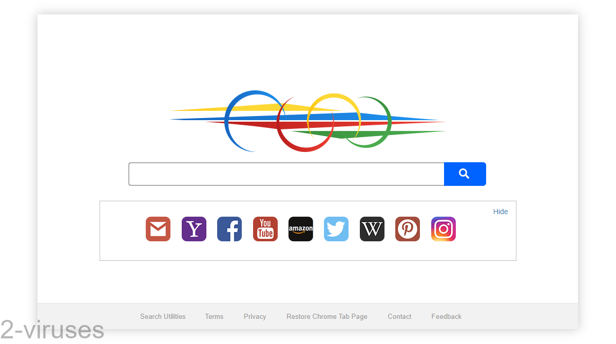 Search Utilities's home page uses a picture with Google's colors, but a different picture.