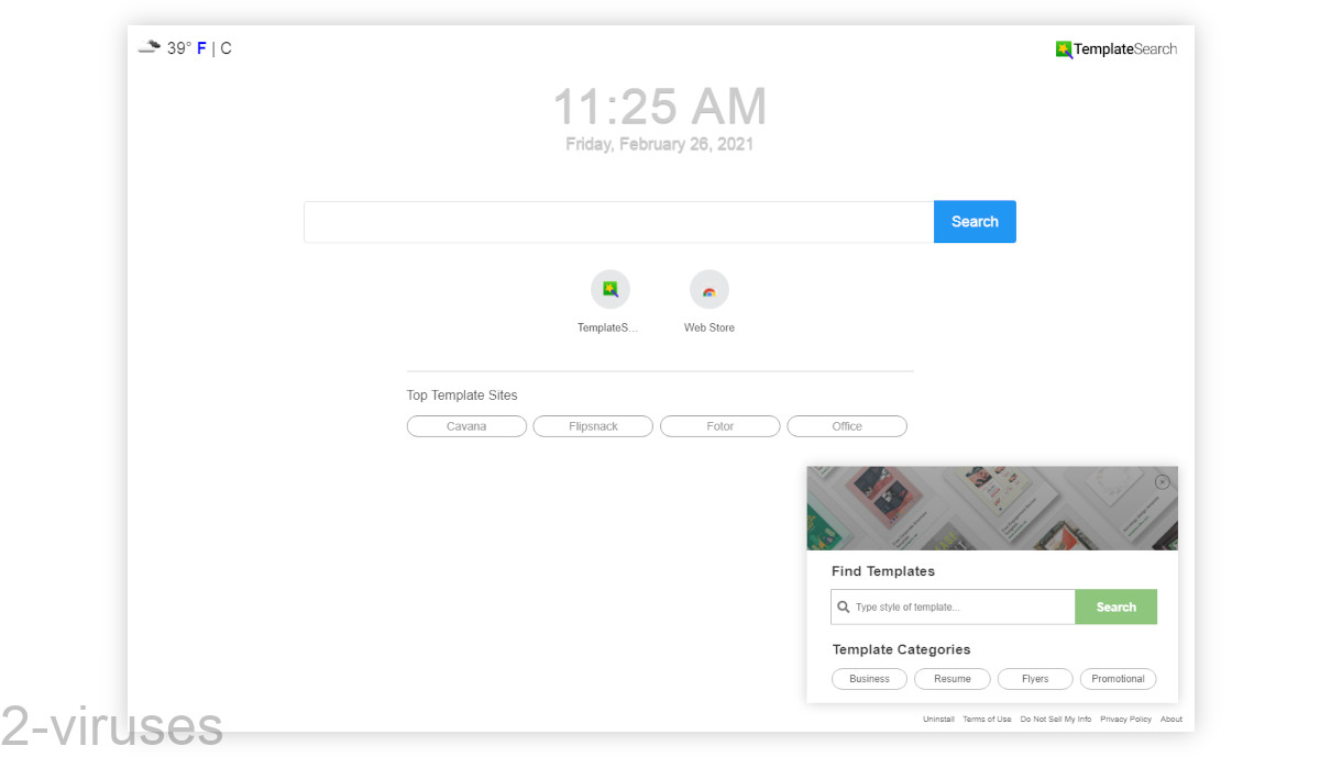 The Template Search new tab is missing some essential features.