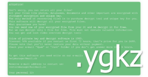 Ygkz Ransomware