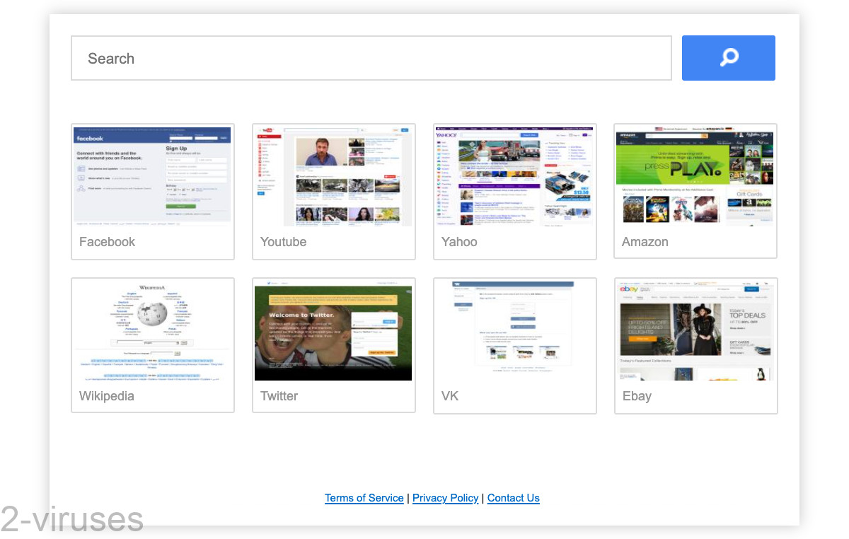 Yourbestsearching.com's front page has a search box and some links.