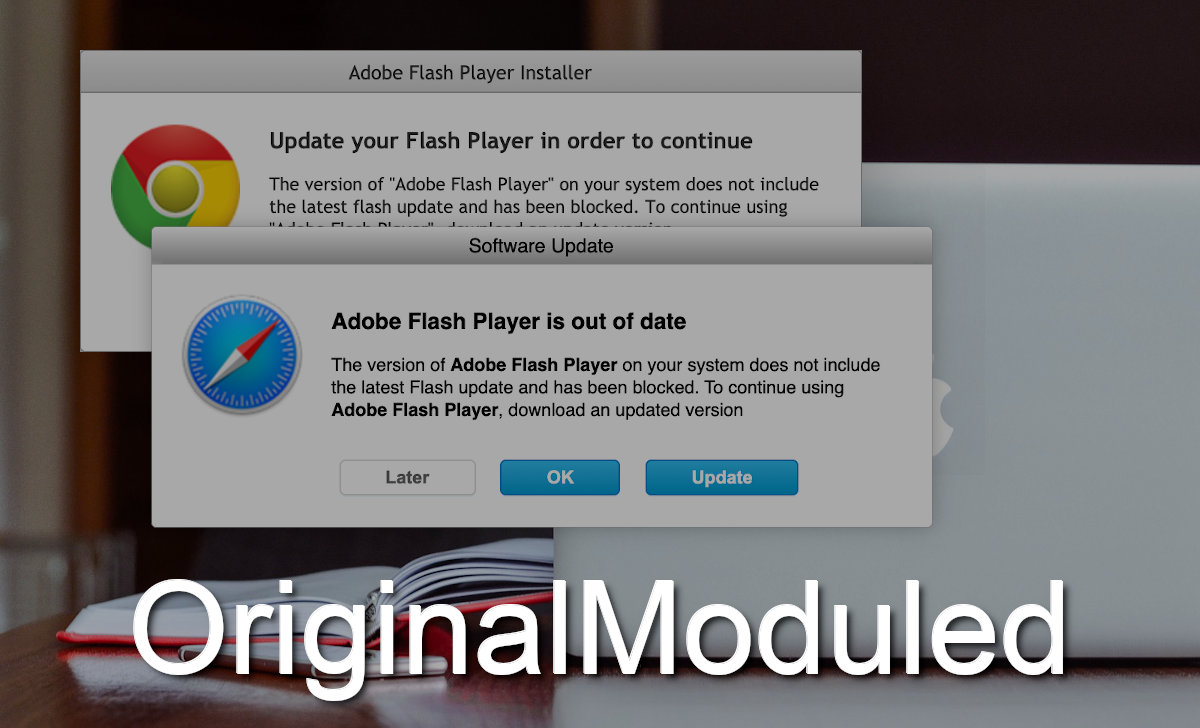 OriginalModuled might use fake Flash player ads to get installed.