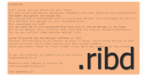 Ribd Ransomware