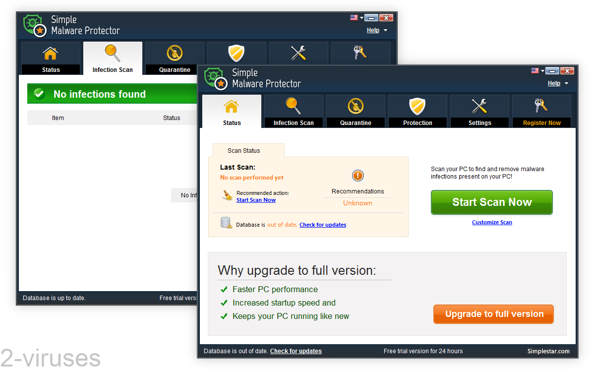 Simple Malware Protector says that it found no viruses.