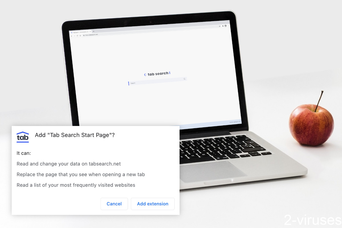 Tabsearch.net replaces your new tab page.
