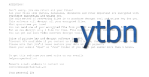Ytbn Ransomware