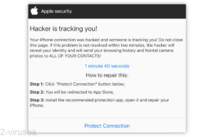 Scam - "Hacker is Tracking You!"
