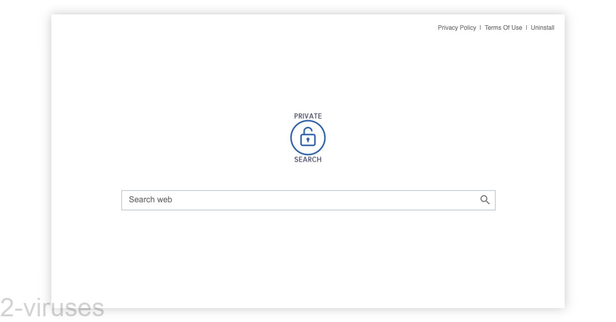 Private-search.xyz's front page has a search box and almost nothing else.