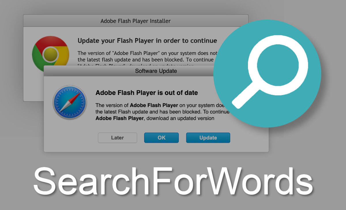 SearchForWords' icon is a green/blue circle with a white magnifying glass.