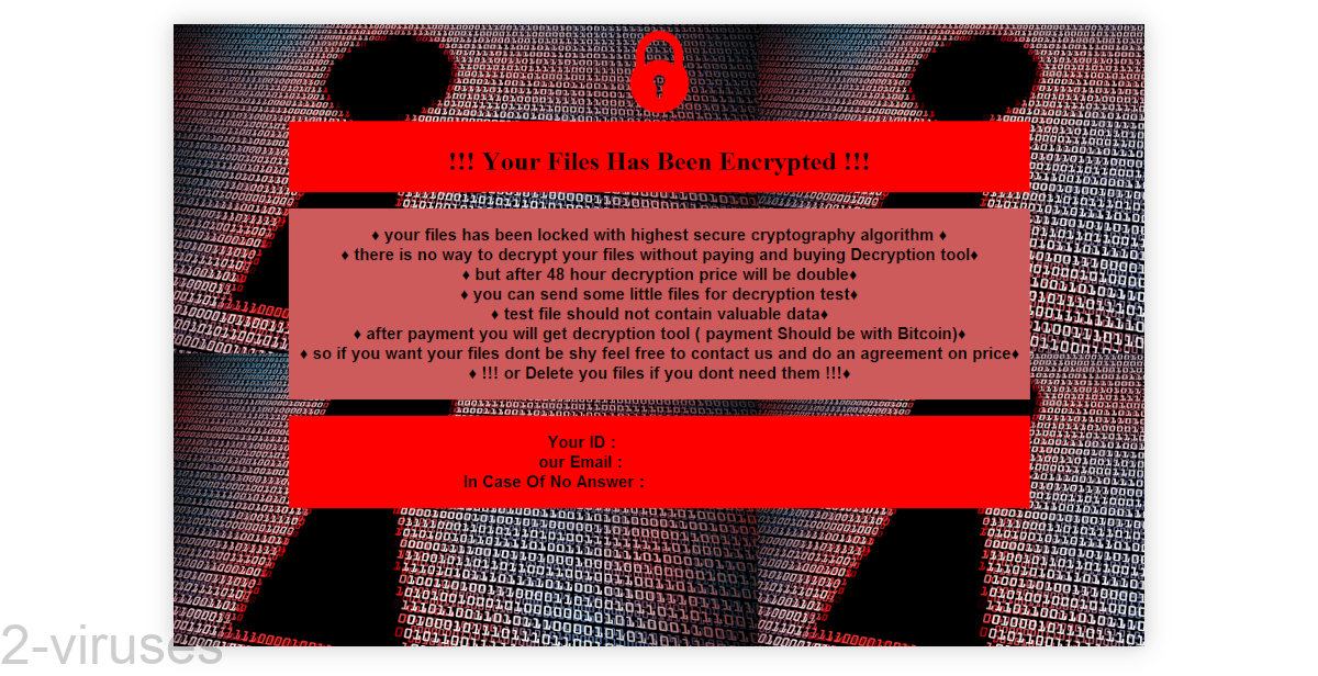 VoidCrypt showing a very red ransom note.