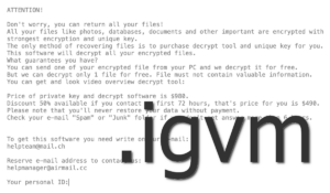 Igvm Ransomware