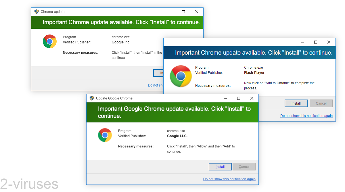 detekterbare så meget Fortælle Fake Ads – “Important Chrome Update Available” – How to remove – Dedicated  2-viruses.com