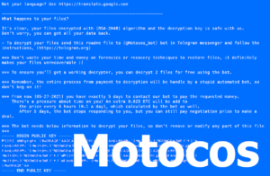 Motocos mo2 Ransomware