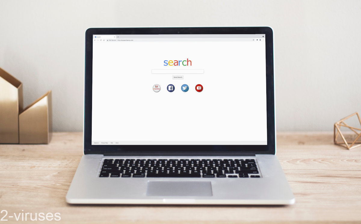 Mysearchency.com's home page looks extremely basic.