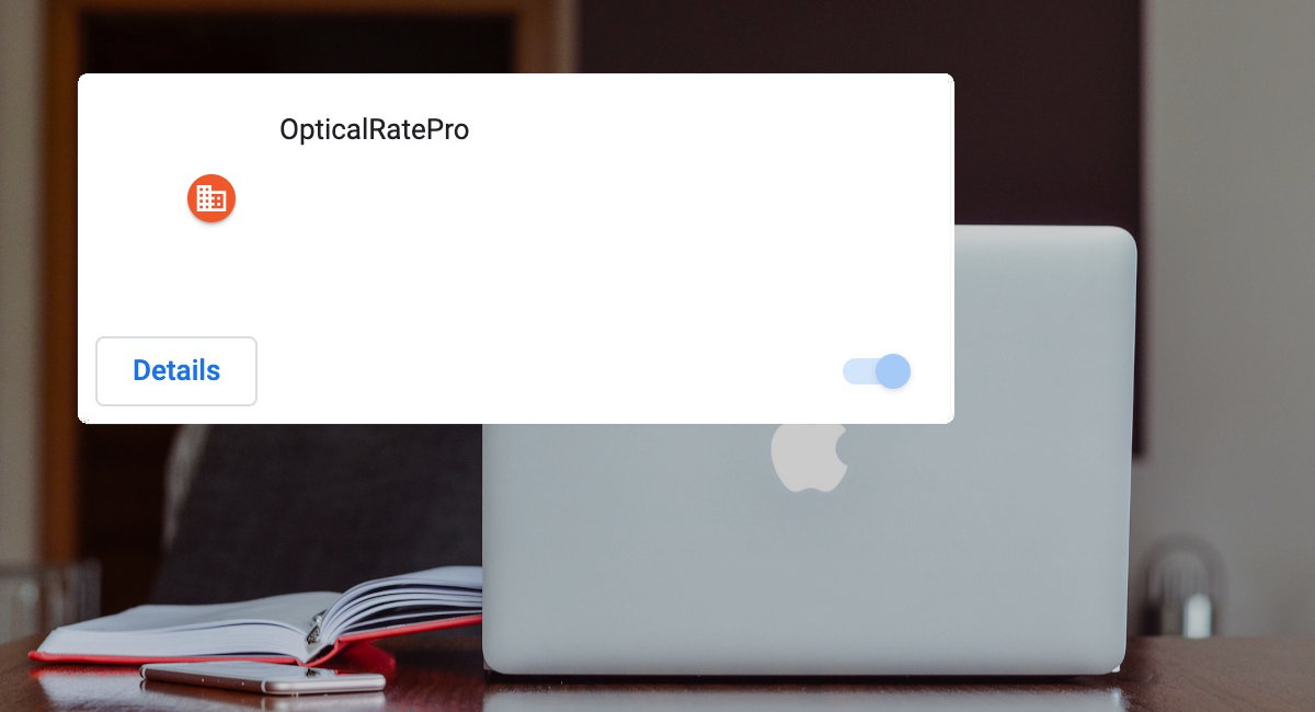 OpticalRatePro is a browser add-on with no description.