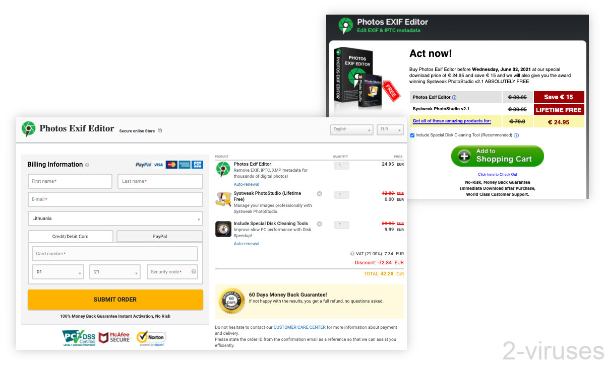Photos Exif Editor bundles two programs by default.