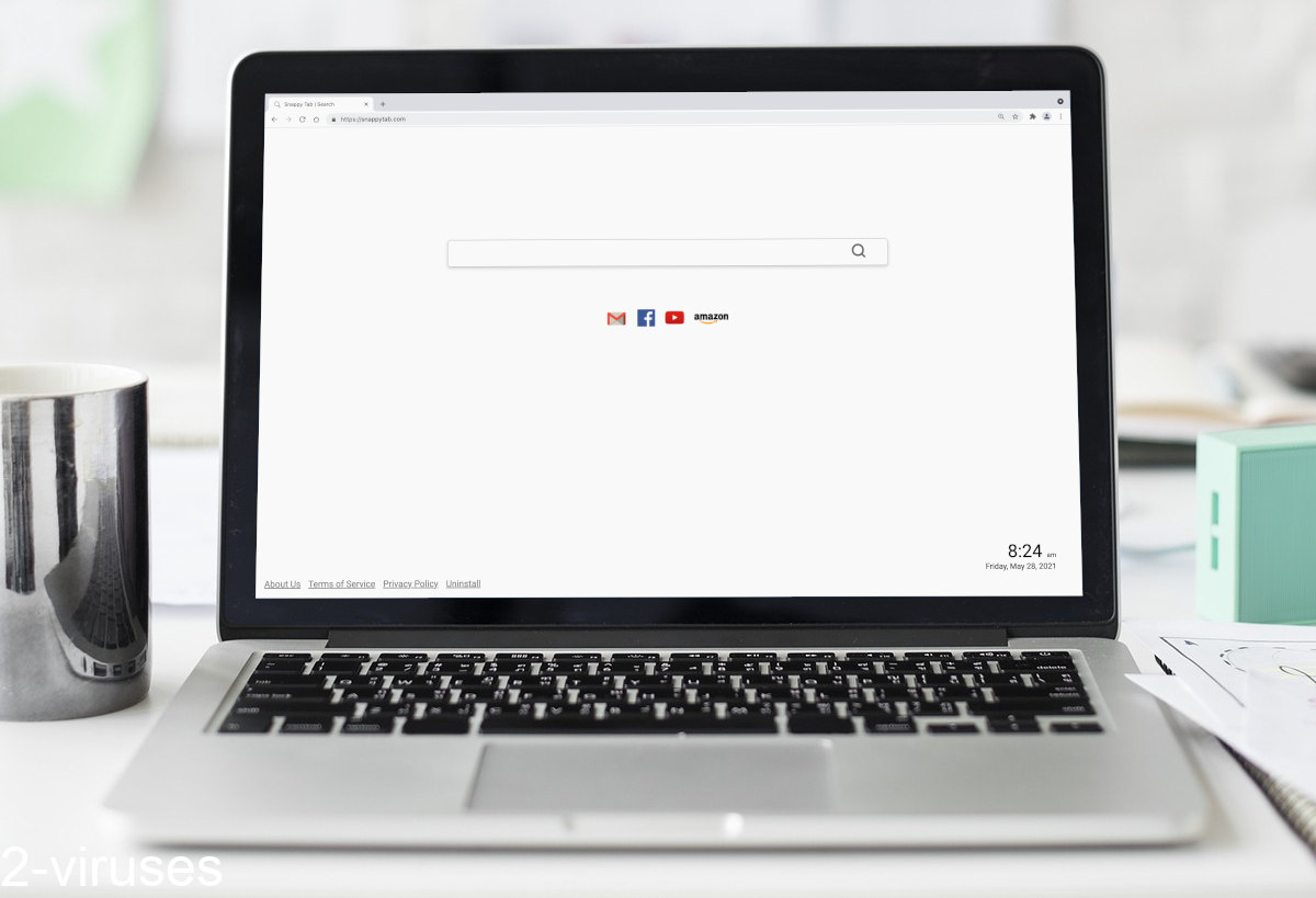 Snappy Tab's new tab is very minimal.