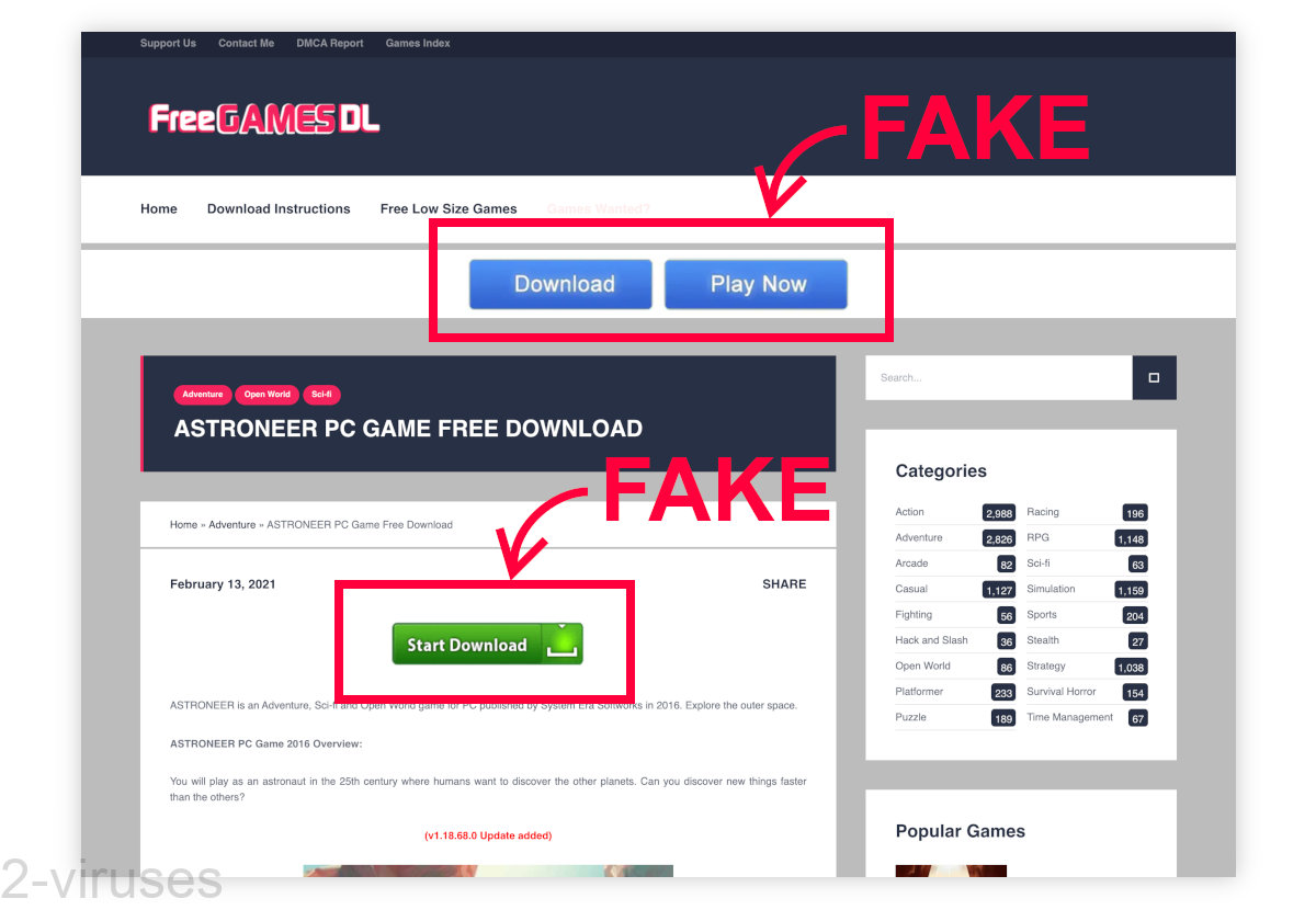 How much malware can you get from fake download buttons? 