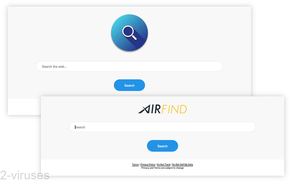 AirFind replaces the old blue magnifying glass logo.