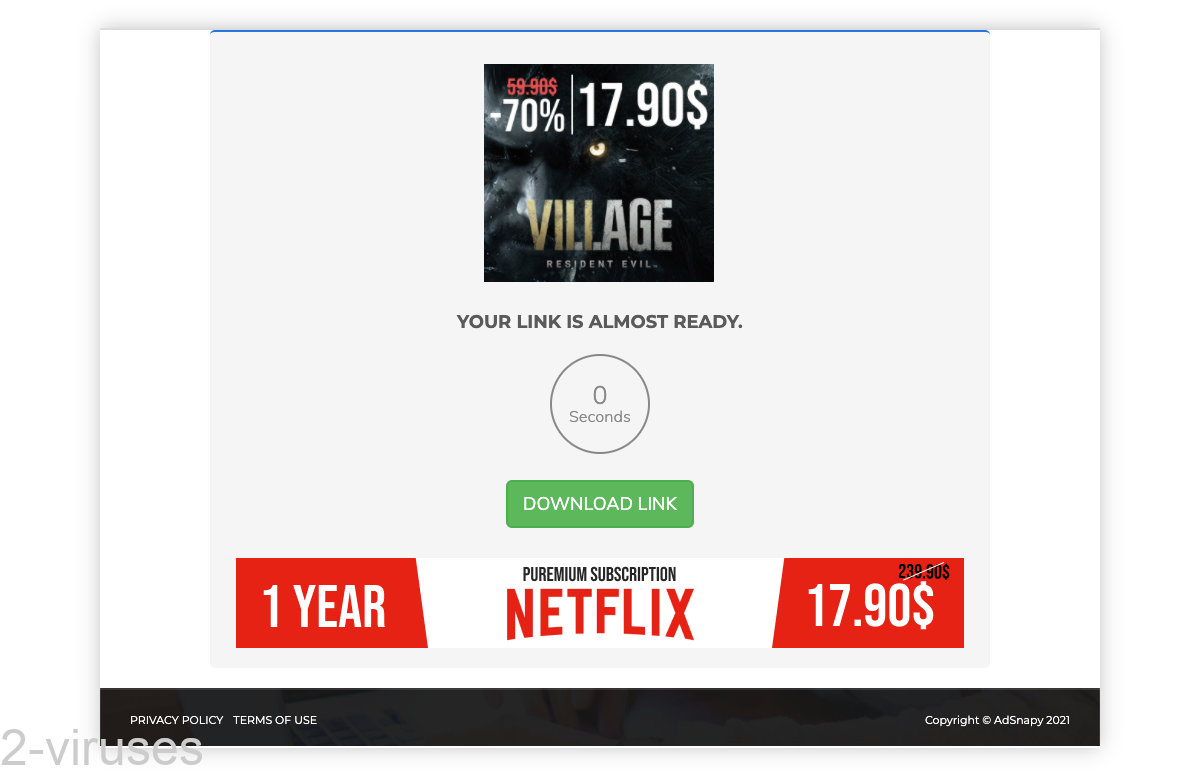 Cpygamescracked.com leads to Adsnapy.