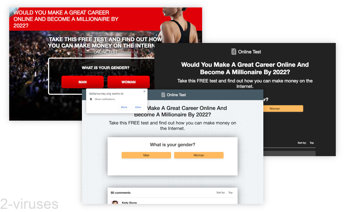 Dollarsurvey.org has various templates to present the same survey.