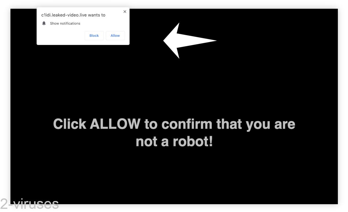Leaked-video.live asks visitors to allow its notifications.
