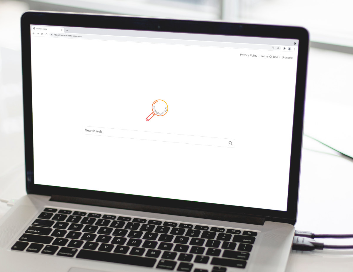 Searchesrope.com has a plain home screen with a single search bar.