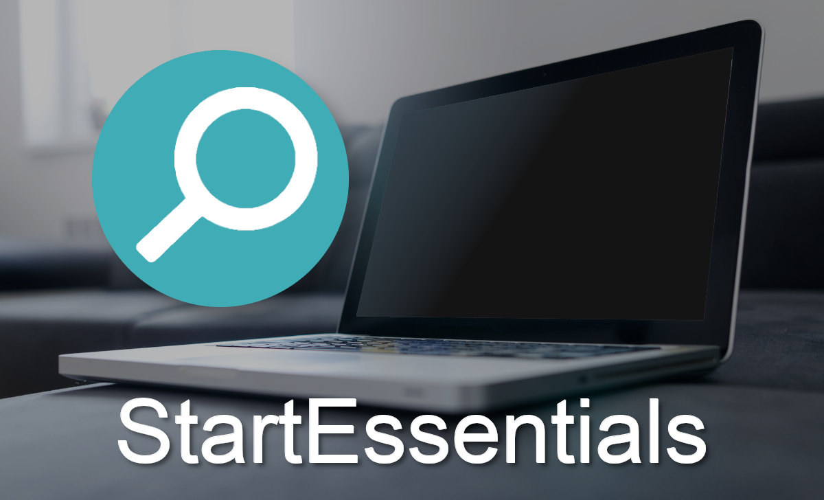 StartEssentials might use a green/blue circle with a white magnifying glass icon. 