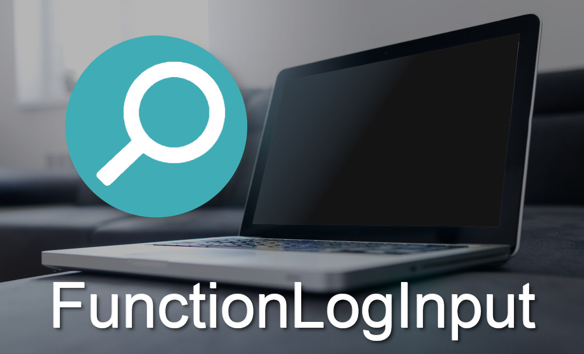 FunctionLogInput uses an icon of a green and blue magnifying glass.