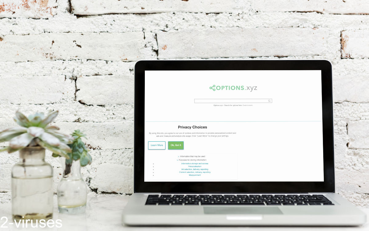 Options.xyz's front page is similar to Info.com.