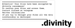 Divinity Ransomware