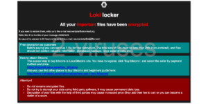 Loki Locker Ransomware