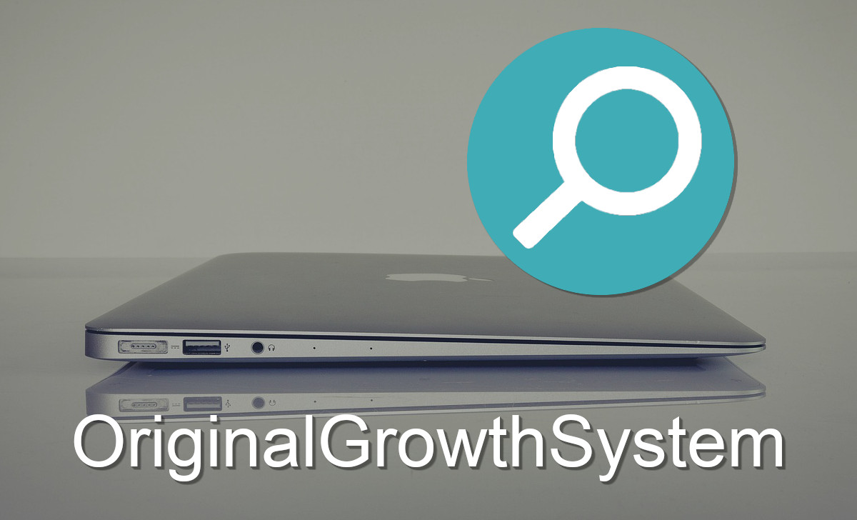 OriginalGrowthSystem uses an icon of a magnifying glass.