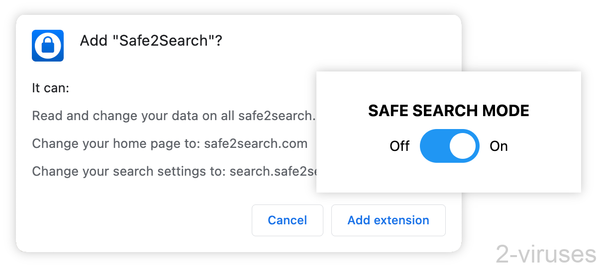 Safe2Search Hijacker How to remove Dedicated