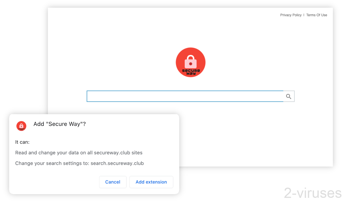 Secureway.club asks to change your search settings.