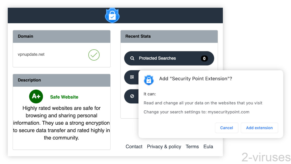 Security Point Extension Redirects How to remove Dedicated 2