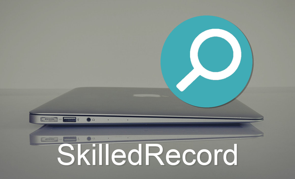 SkilledRecord uses an icon of a green circle and a magnifying glass.