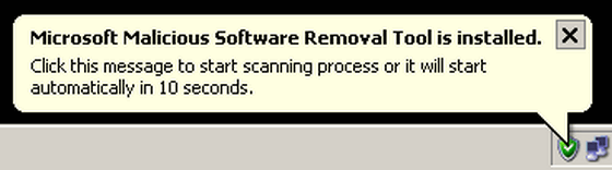 Fake Alert System Tray